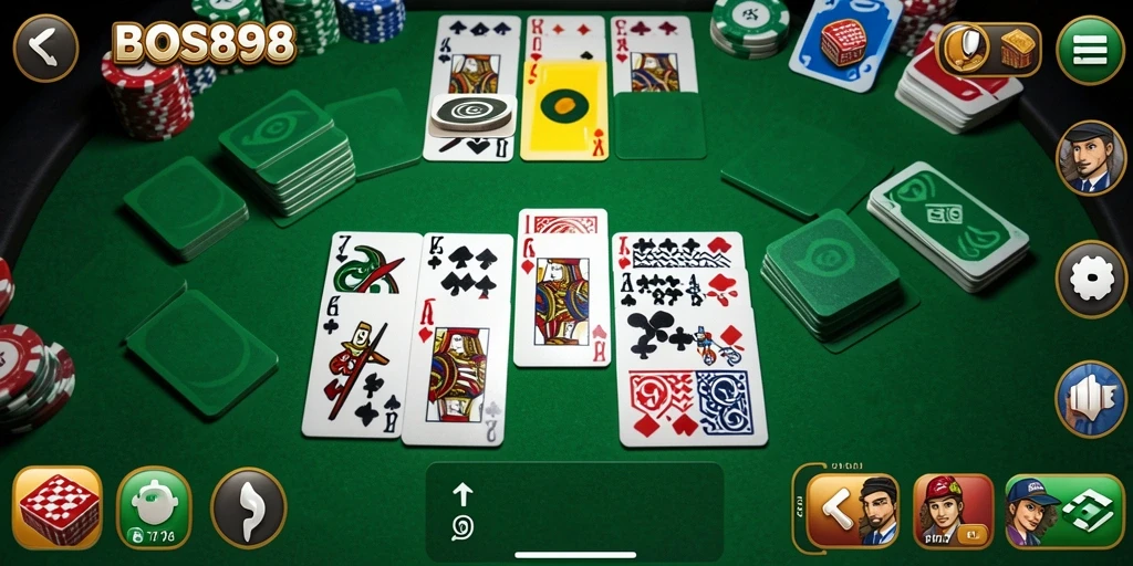Screenshot gameplay menunjukkan keseruan permainan Domino di BOS898.
