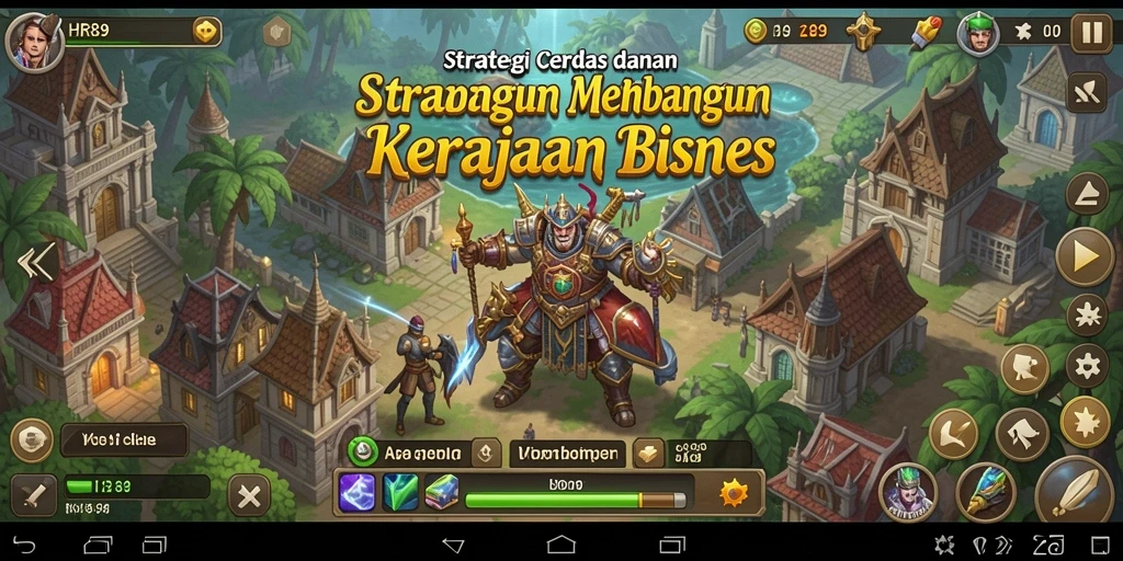 Tampilan gameplay HR89 yang menantang dengan elemen strategi bisnis.