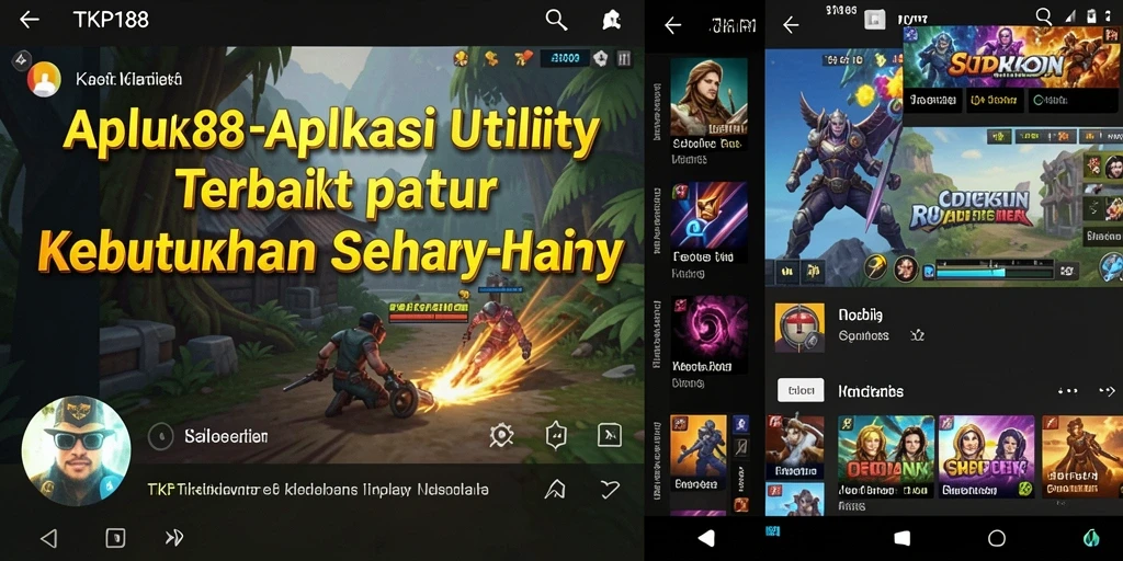Tampilan antarmuka aplikasi TKP188 yang user-friendly dan interaktif.
